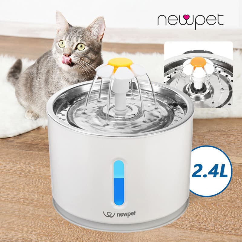 Newpet Movimento Inteligente Para Fonte De Água Automática Gatos Bebedouro Elétrico Alimentador