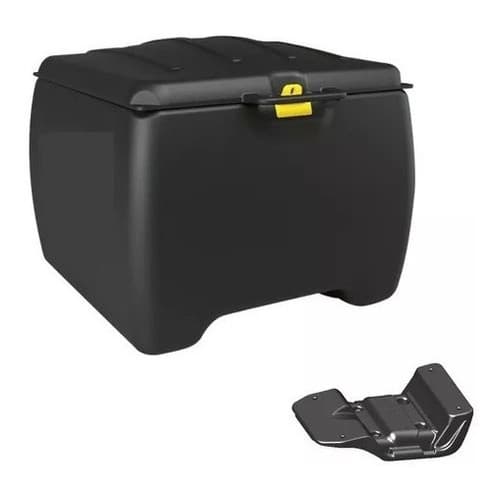 Bau Para Motoboy Entregador Delivery Caixa 140 Litros Grande E Suporte Universal Reforçado Icbras
