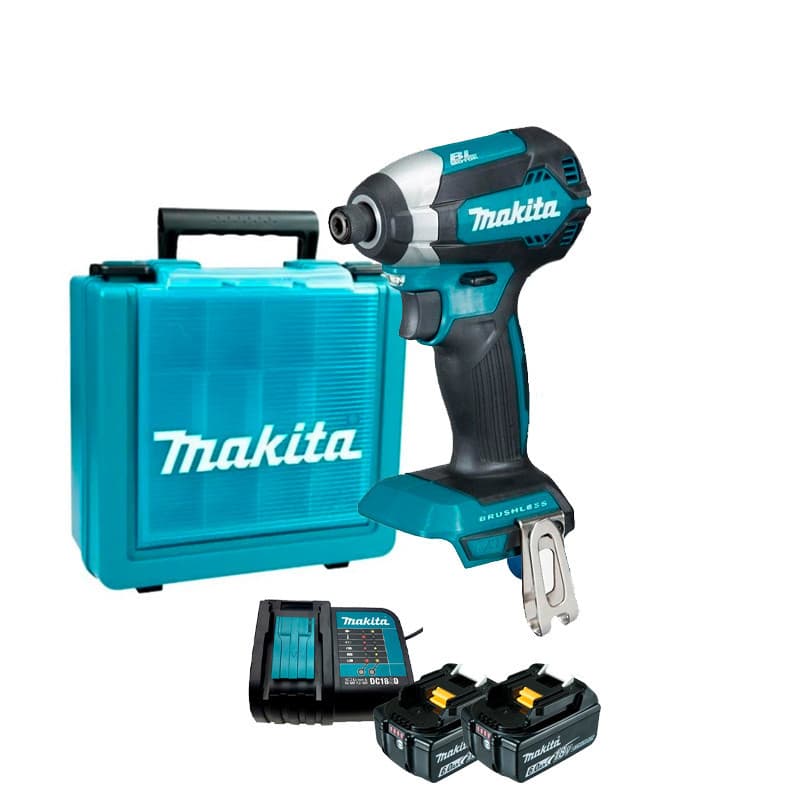 Parafusadeira Impacto Encaixe 1/4" Bateria 18v Lxt Makita Dtd153z + Kit Energia 6a Kitmak1860b