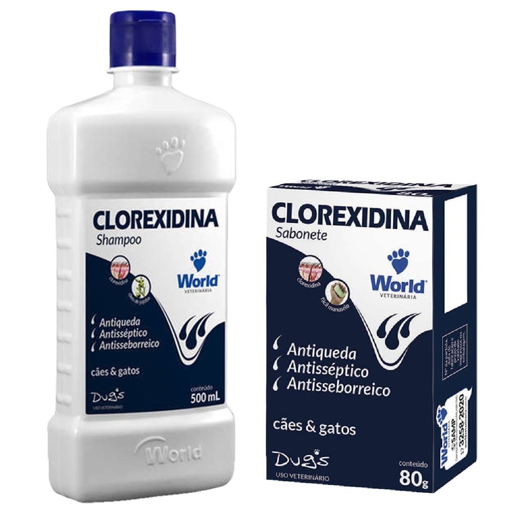 Clorexidina Shampoo + Sabonete World