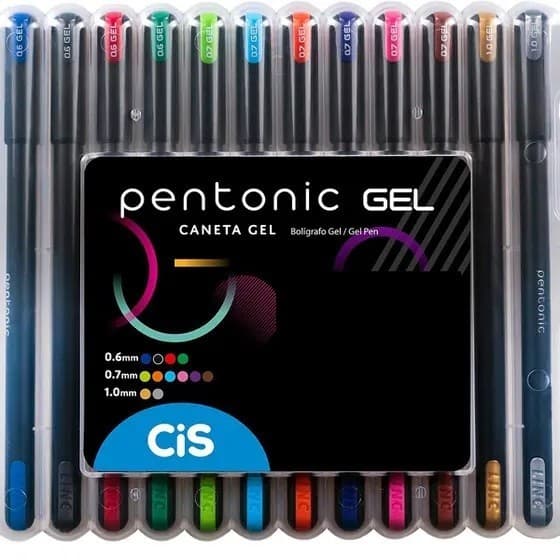 Kit Caneta Gel Pentonic c/12und CIS