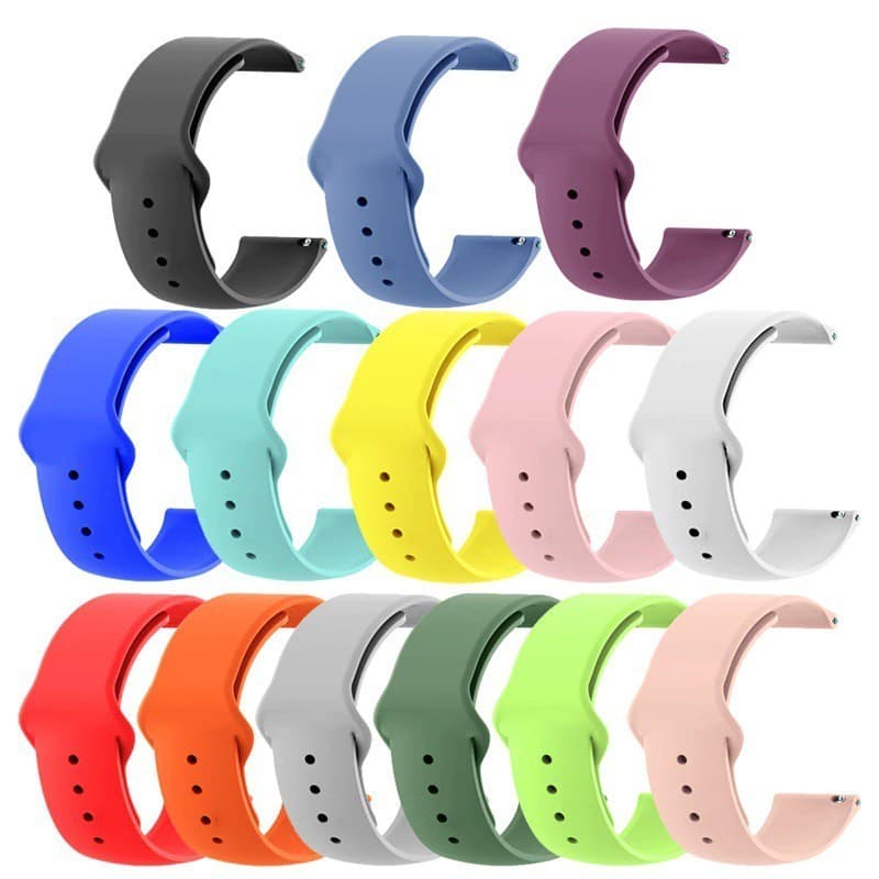 Pulseira De Silicone Para Smartwatch 20mm Amazfitbip Bip Lite Bip S Bip U Gtr Gts P80 P70 T80