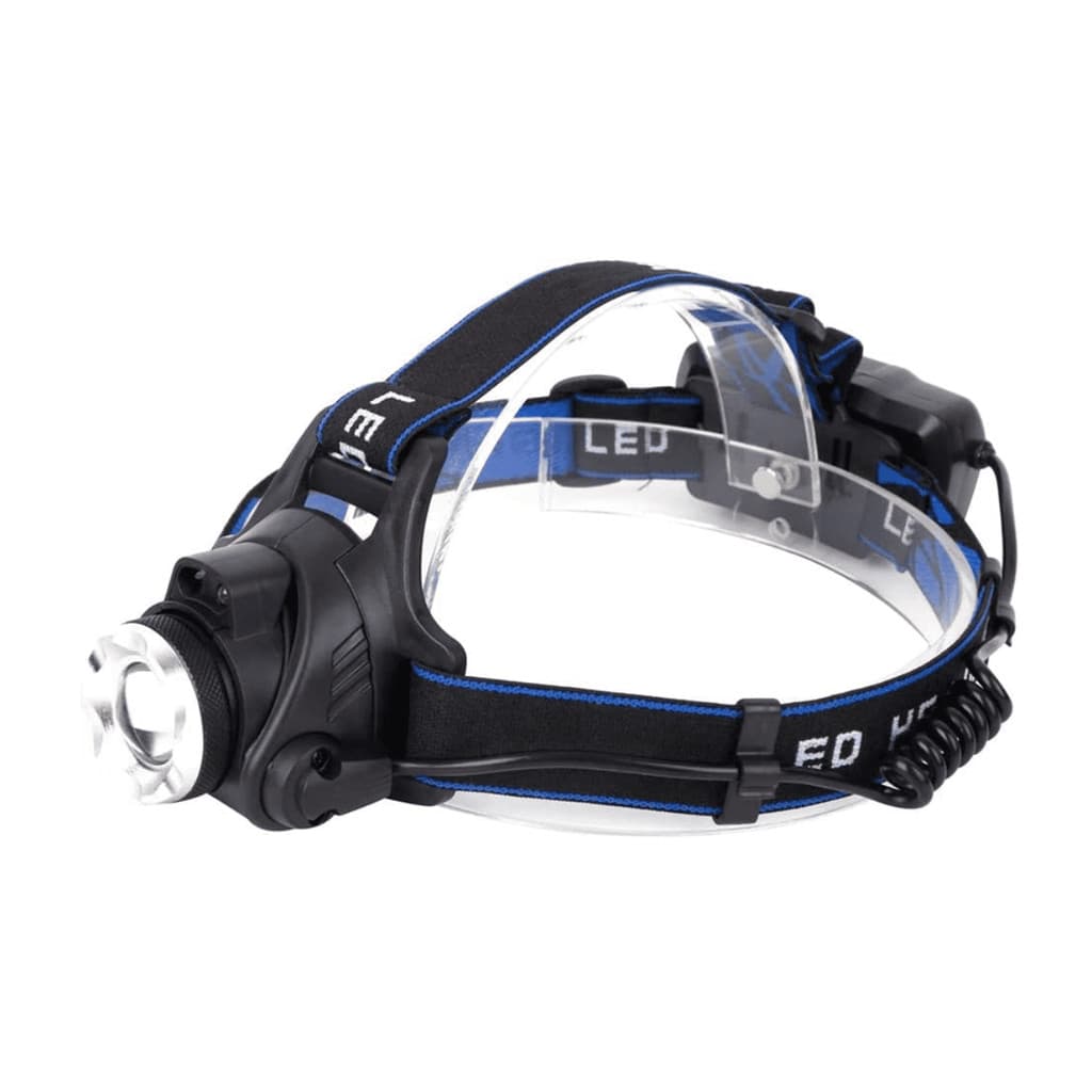 Lanterna Cabeça LED T6 - Zoom Ajustável e Durável