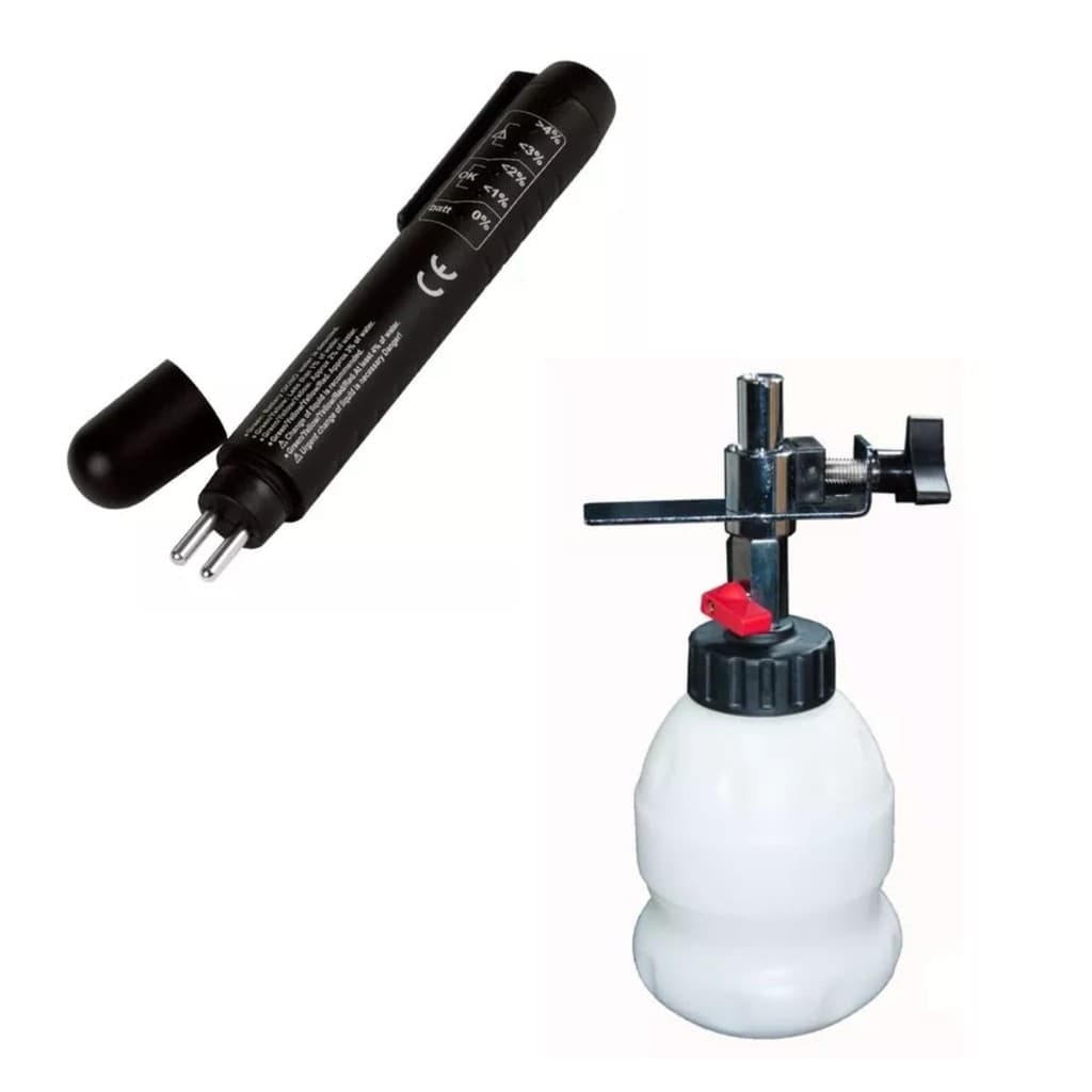KIT Reservatório de reabastecimento para sangrador de freios + Caneta Teste de fluido de freio - Delta