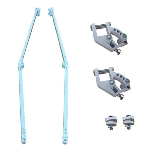 Kit Braço Articulado 2,50 + Suporte Braço +bloco Deslizante