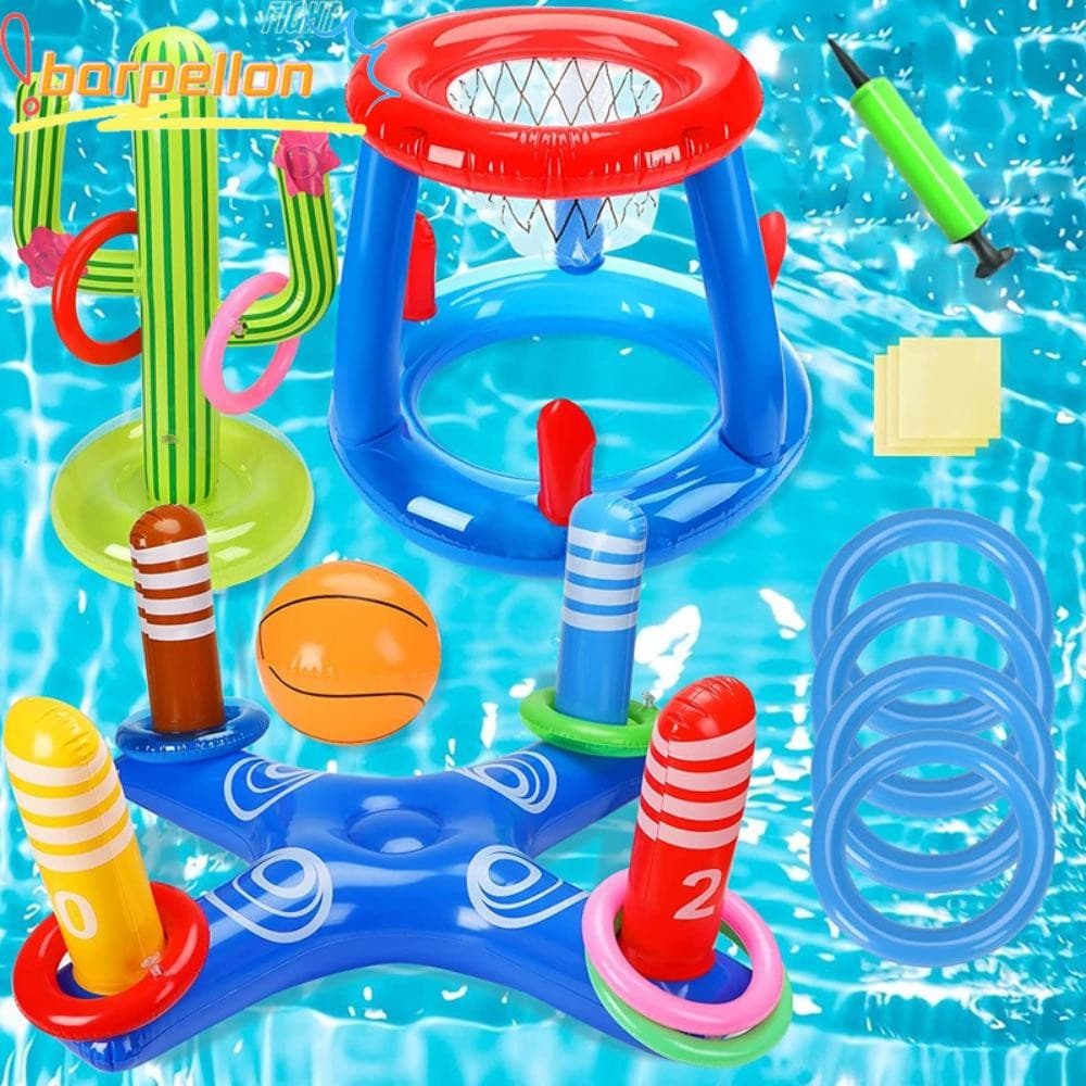 Brinquedos Flutuantes Para Piscina BARPELLON , Jogo Divertido De Virola De Arremesso De Anel Inflável Ao Ar Livre , Supr