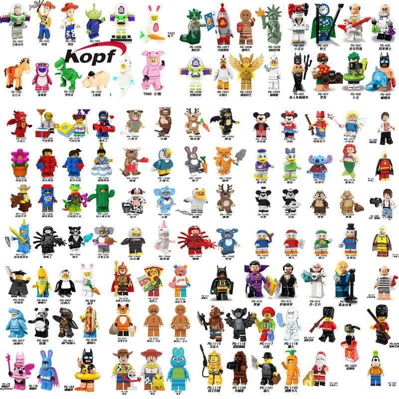 Blocos de construção de partículas pequenas minifiguras brinquedos pequenos