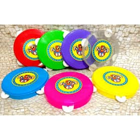PANDEIRO PLÁSTICO COLORIDO unidade