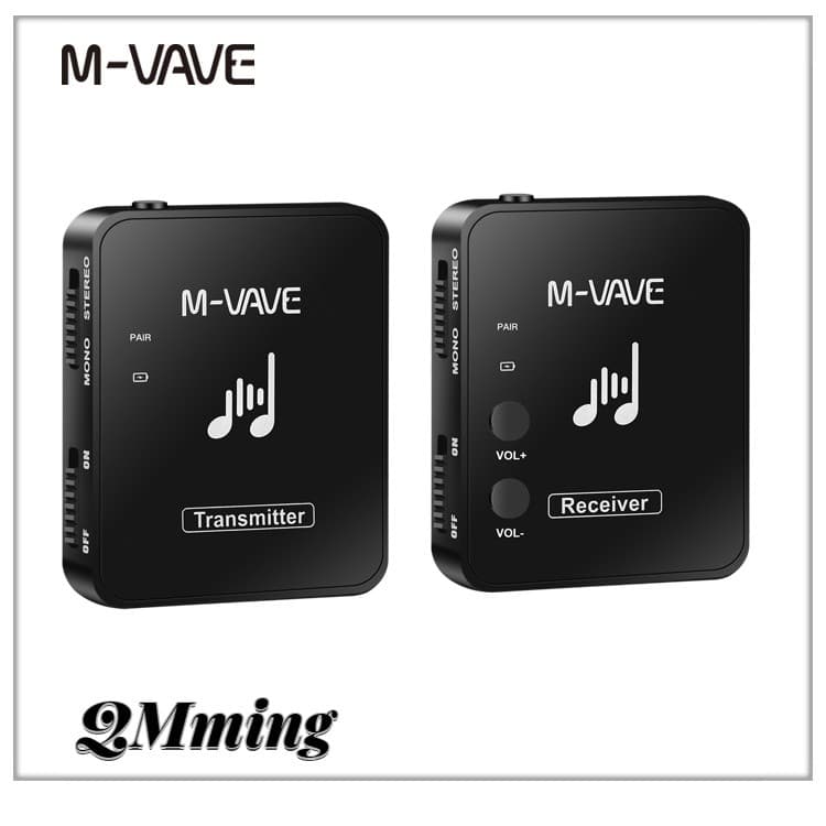 M-VAVE WP-10 2.4G monitor de fone de ouvido sem fio transmissor receptor suporta estéreo mono e gravação de telefone