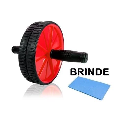 Roda Rolo Para Exercícios Abdominal Com Tapetinho Aparelho Fitness Para Crossfit Funcional - Envio 24Hrs!