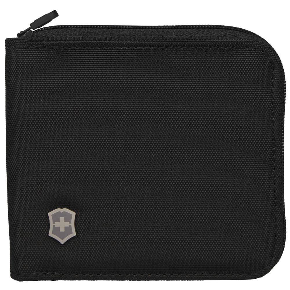 Carteira Zip Around De Nylon Preta Victorinox