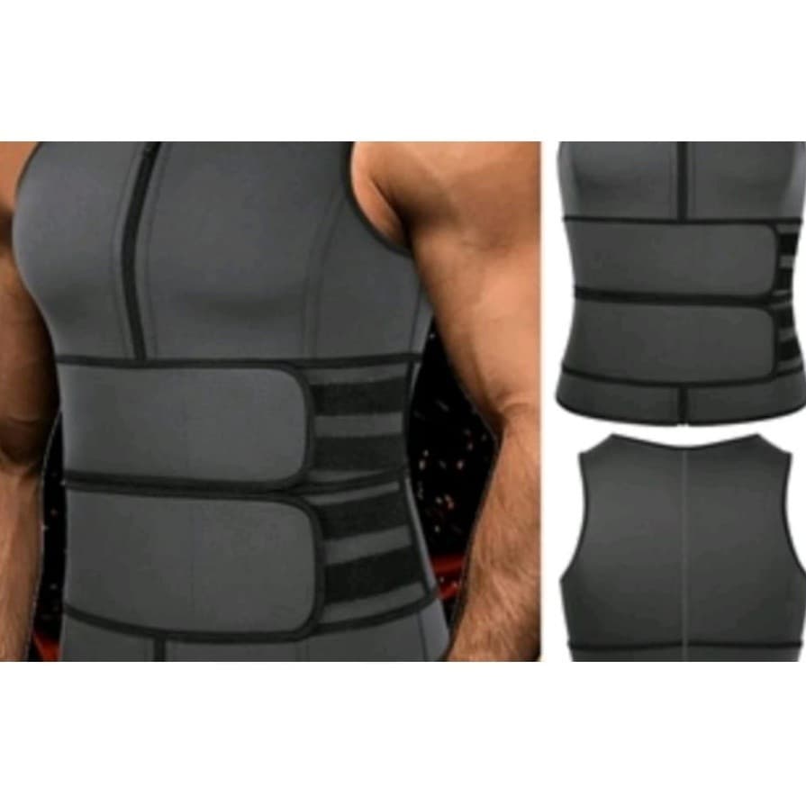 Regata Masculina Gorduras Barriga Camiseta Cinta Lombar Reforçada Abdominal Costas &TopZemShop&