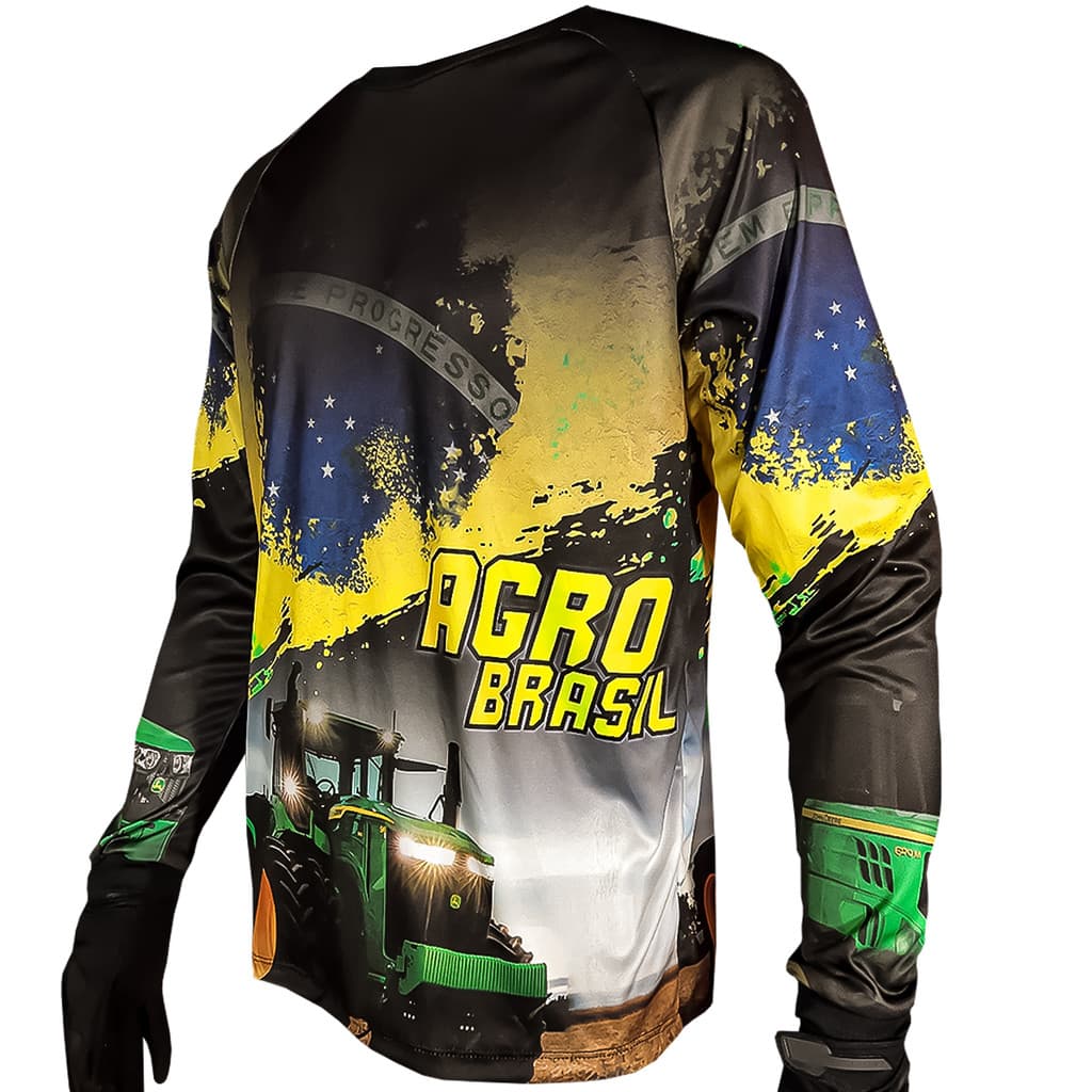 CAMISA AGRO TRATOR MASSEY FERGUSON BRASIL AGRICULTURA