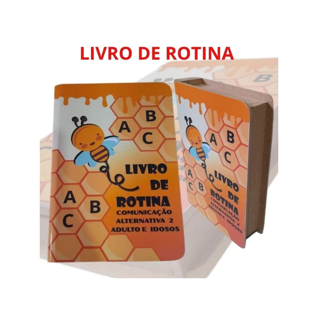 Livro De Rotina Adultos E Idosos Educacional E Terapêutico Comunicação Alternativa Em Mdf