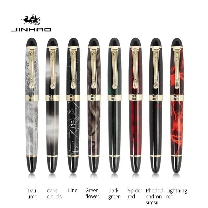Caneta-Tinteiro Jinhao X450 1.0 Mm Oblíqua/M Tipo Nib Canetas De Escrita De Luxo Material Escolar