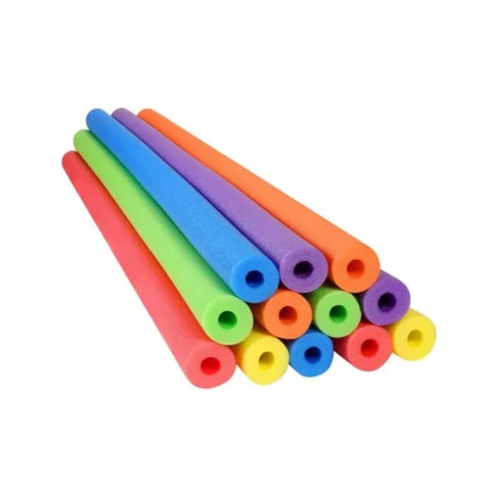 Kit 7 Boia Macarrão Espaguete Flutuador Para Piscina Praia Flexível Versátil Resistente
