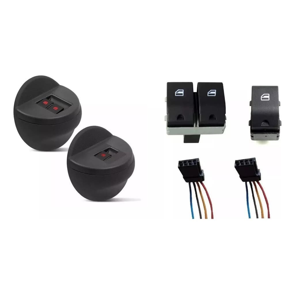 Moldura Vidro Elétrico Gol G4 Saveiro G4 Parati G4 + Botao + Plug