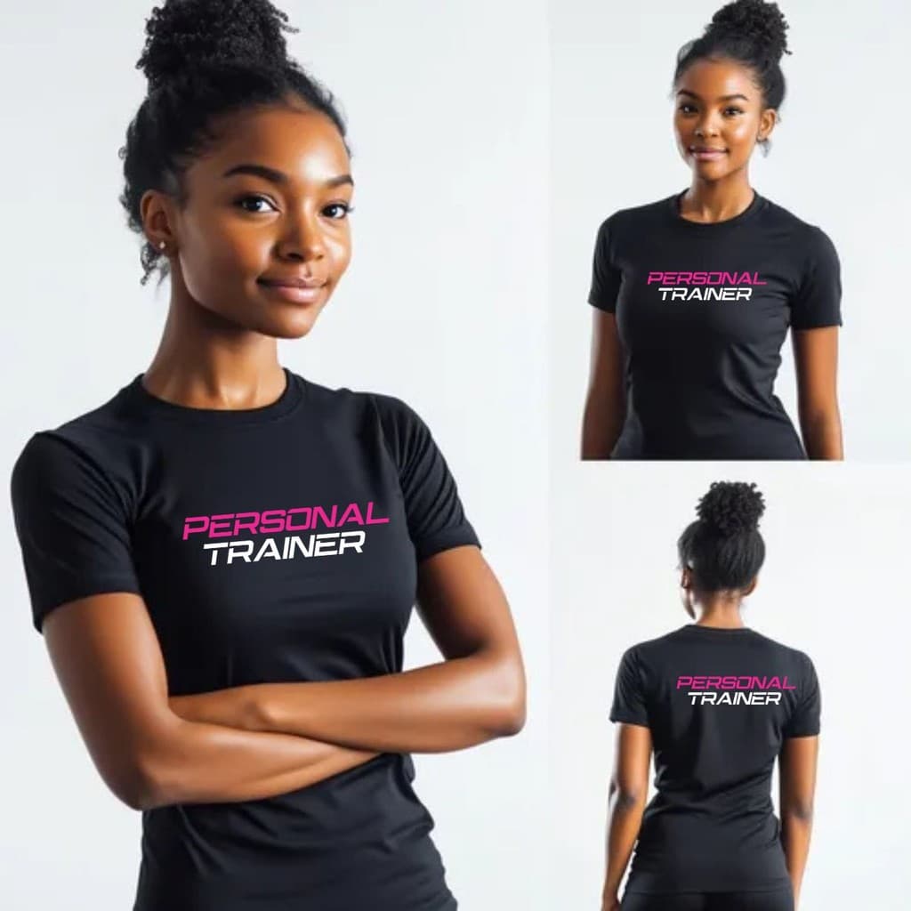 Camiseta Personal Trainer Feminina Baby Look Dry Fit Térmica Proteção Solar