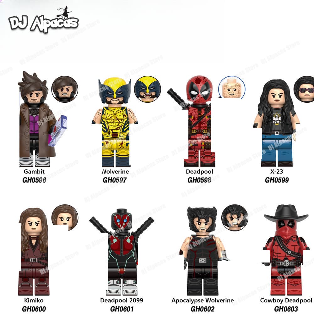 Blocos De Construção Figuras Brinquedo colecao de personagens GH0597 GH0598 GH0601 GH0602
