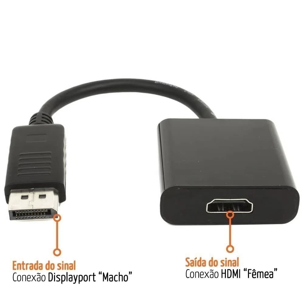 Compatível com  Displayport Cabo Adaptador Conversor DpxCompatível com HDMI ATACADO Tg