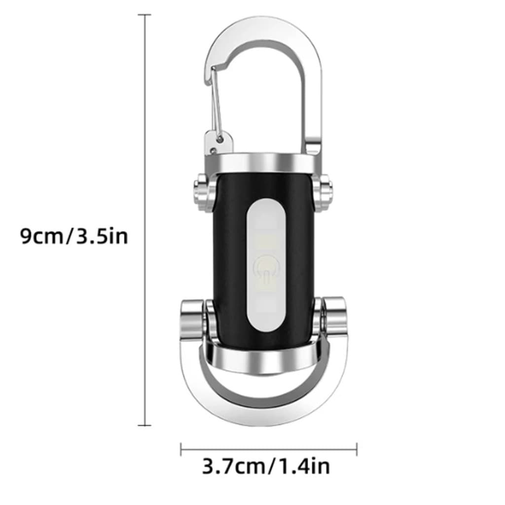 Mini lanterna recarregável com 6 modo impermeável portátil ultra-alto brilho ao ar livre Camping tocha
