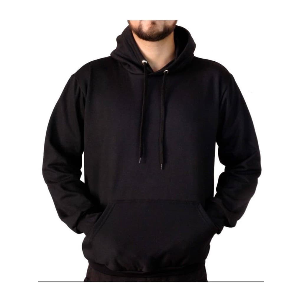 Blusa de Moletom Canguru Unissex Com Capuz Flanelado Moletom Algodão Liso