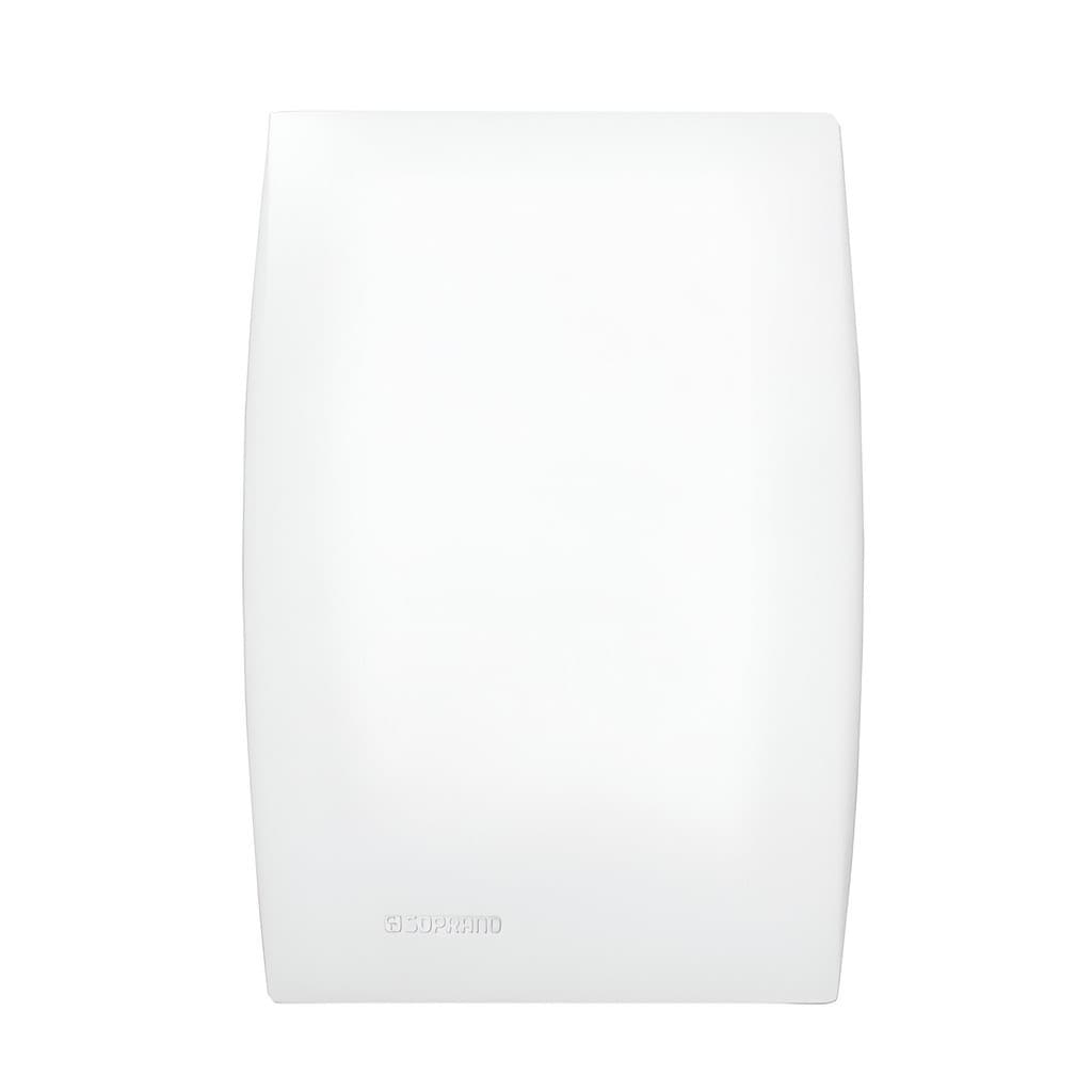 Placa 4x2 Cega Soprano Siemens Ilus Com Suporte Branco Clean Para Caixa de Embutir
