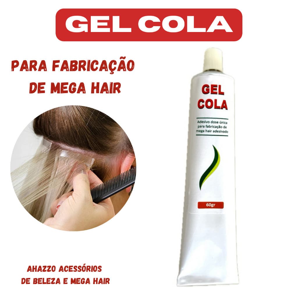 Gel Cola Profissional para Fabricação de Mega Hair 60g