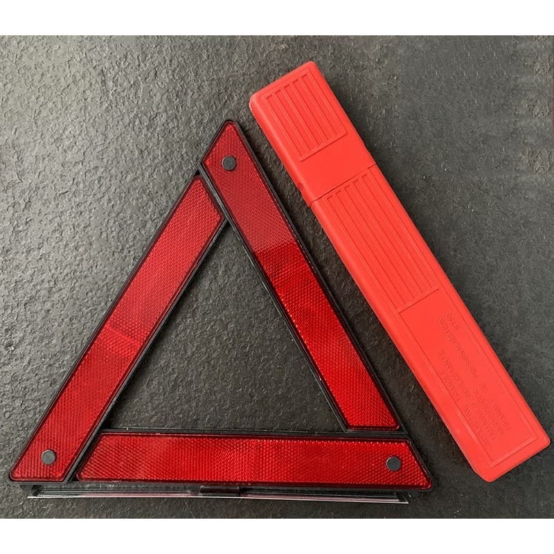 Triângulo Automotivo Reflexivo para Estrada Sinalização de Segurança Karbox 29x29cm