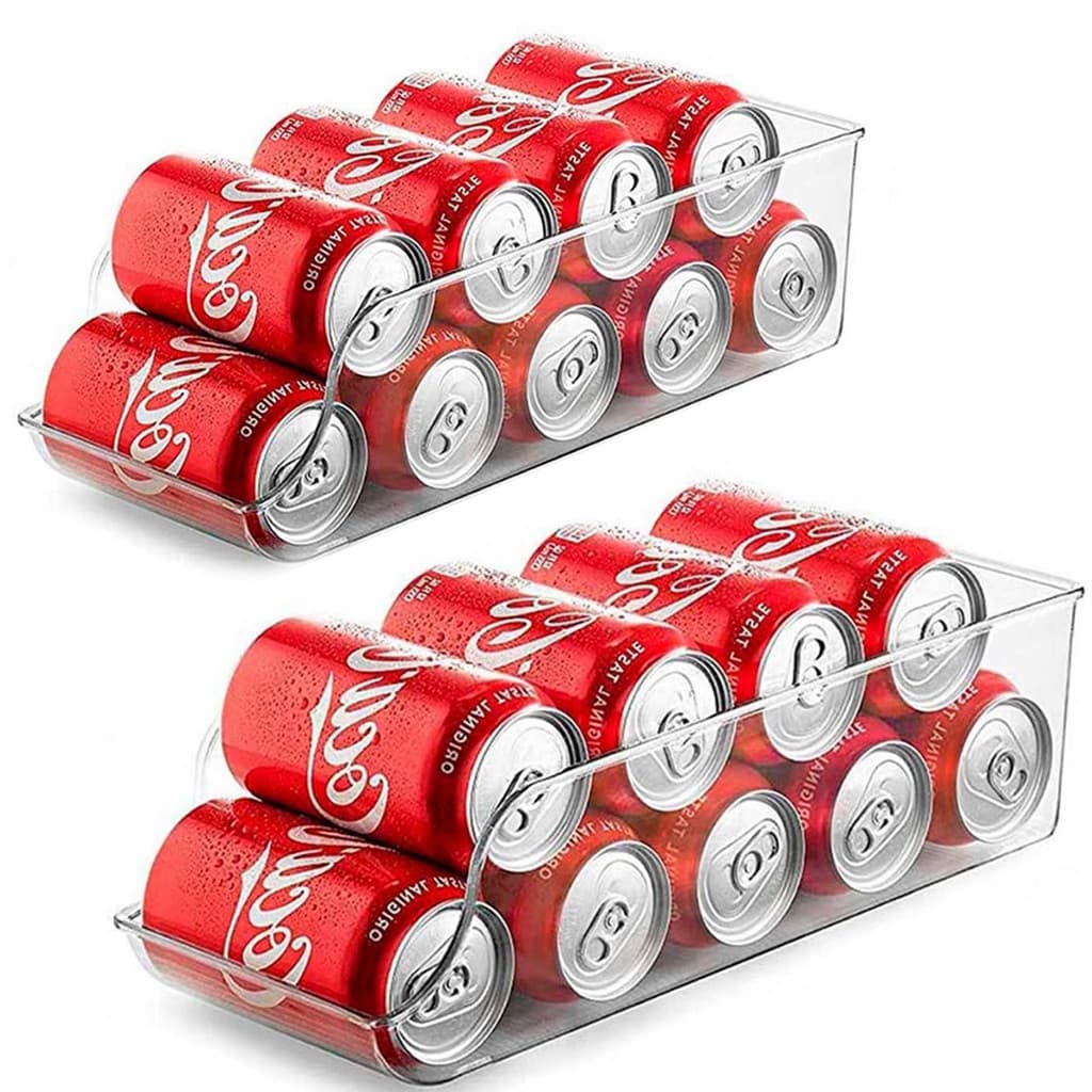 Suporte Organizador Porta Latas Geladeira Armário Kit 2x Pcs