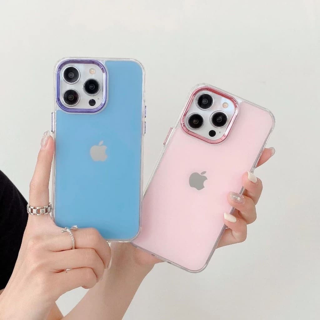 Estilo Minimalista Capa De Telefone iphone 11/ 12 13 14 Pro Max Deluxe Traseira Resistente A Choques