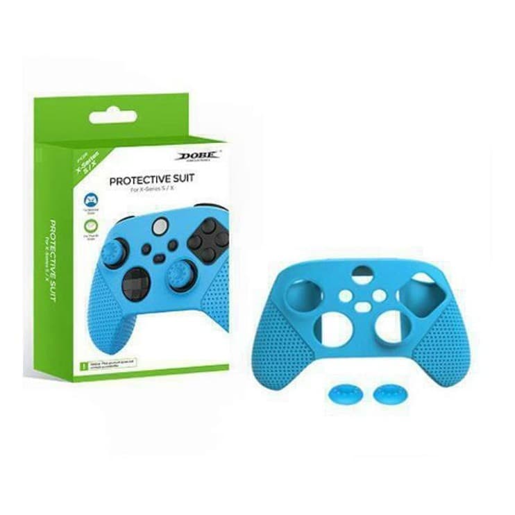Capa Case Silicone Protetora Controle Xbox Series S X 2 Grip - Dobe - COR PRETO