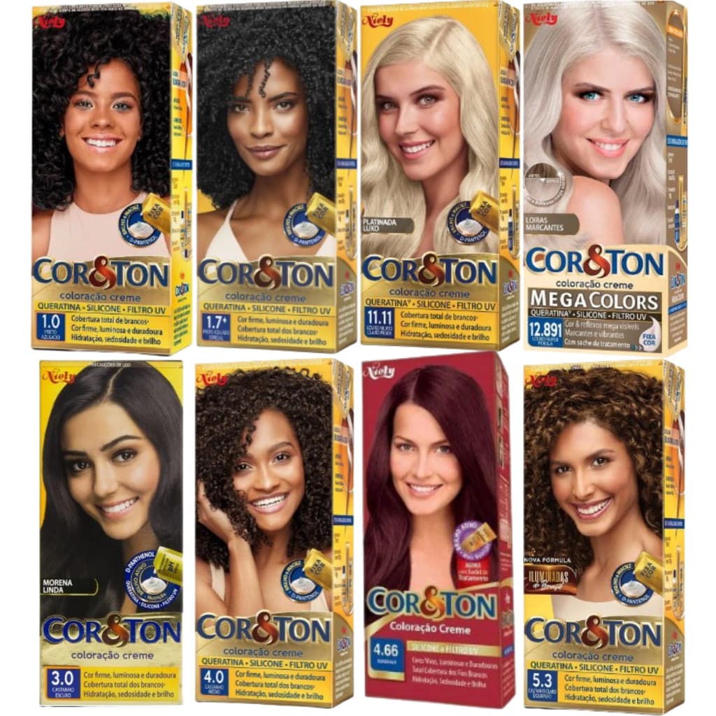 Tinta de Cabelo Cor&Ton - Confira Todas Cores Disponíveis!!