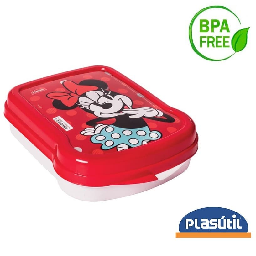 Porta Lanche Sanduicheira MINNIE - qualidade Plasutil - cor LANÇAMENTO