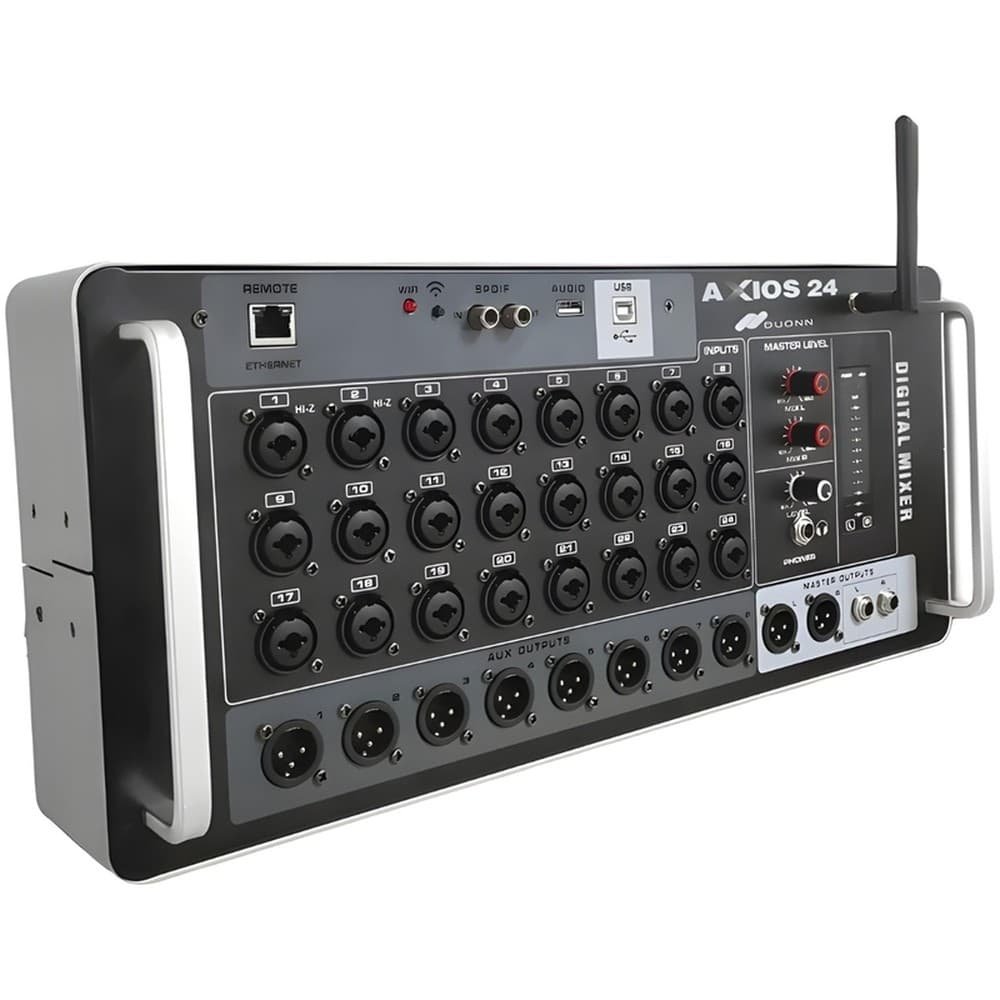 MESA DE SOM DIGITAL MIXER DUONN PADRÃO RACK AXIOS 24S CANAIS RTA