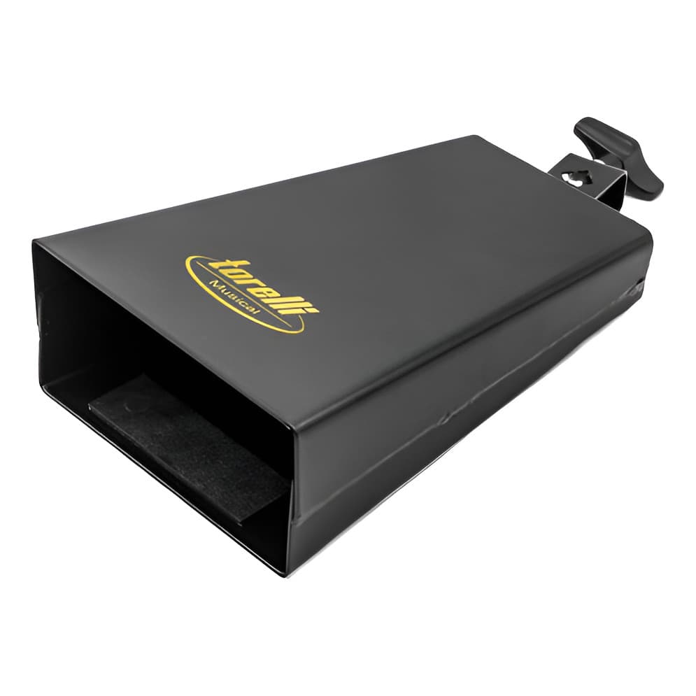 Cowbell Torelli De 5'' Polegadas Preto Com Presilha - To050