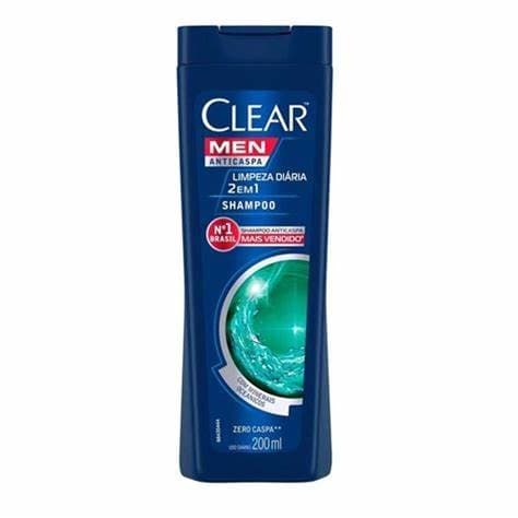 Shampoo Anticaspa Clear Men Limpeza Diária 2 Em 1 Com 200Ml -