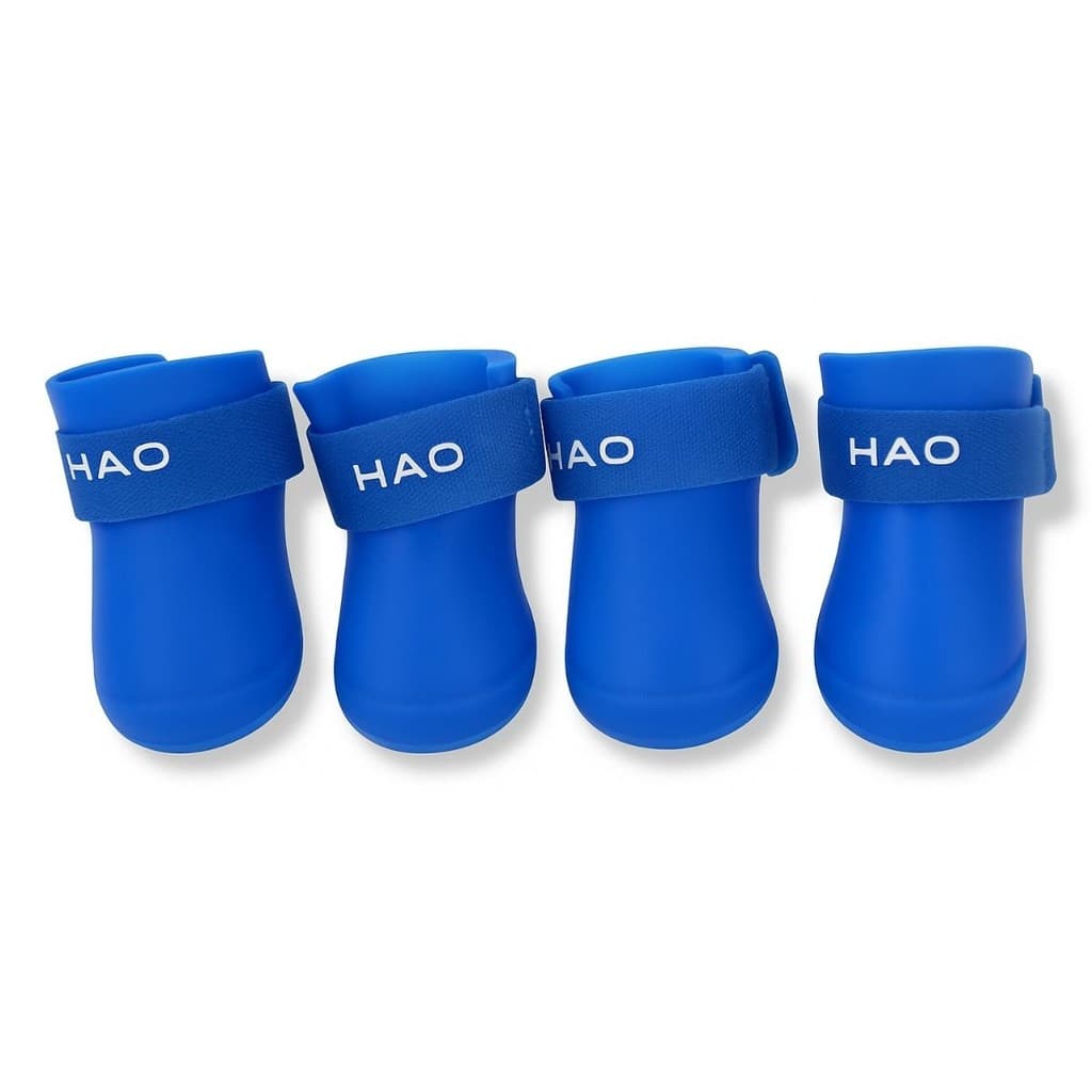 Kit 4 Botinhas Silicone Protetora de Patas Patinha Bota de Borracha Sapato À Prova De agua Sapatinho Para Cachorro Cão