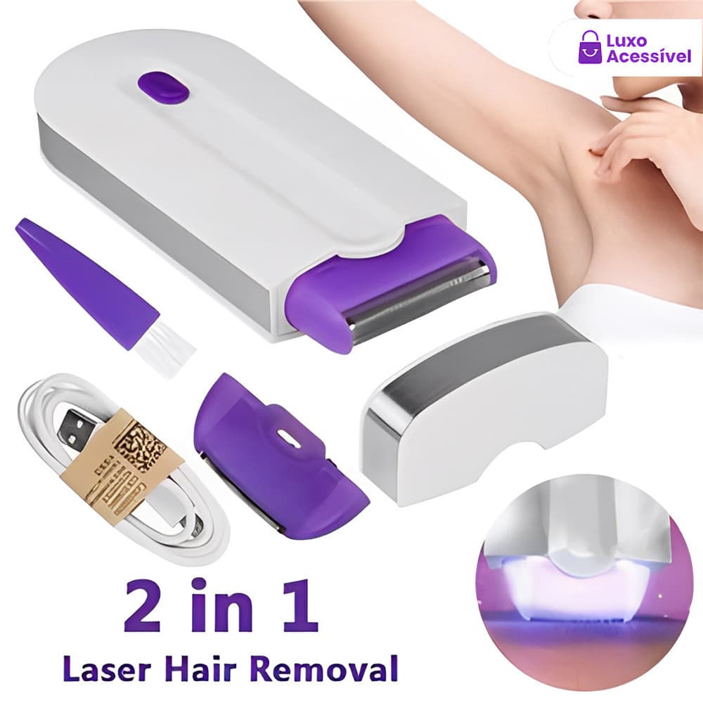 Depilador Removedor De Pelos Feminino Facial e Corporal Sem fio Recarregável 2 em1 Elétrico Yes Finishing Touch