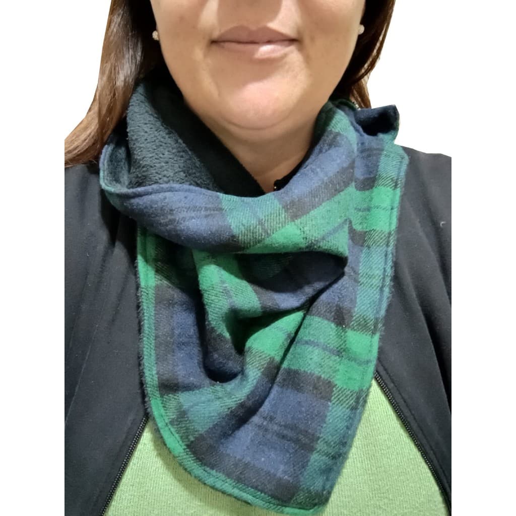 Gola Pescoço Cachecol Feminino Quentinha Dupla Face Inverno