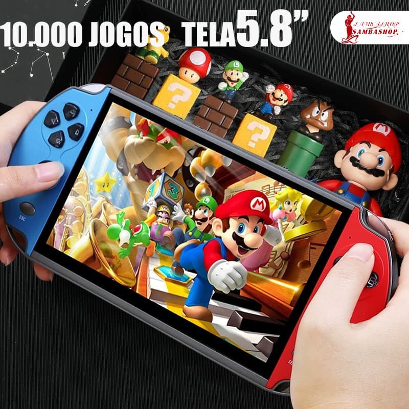 Tela 5.8 /5.5 2026 Videogame Portatil 10000 Jogos Retro 16GB Console de Mão Memoria Expansivel