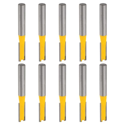Kit 10 Fresas com dentes, reta, s/ rolamento, 6 mm - VONDER