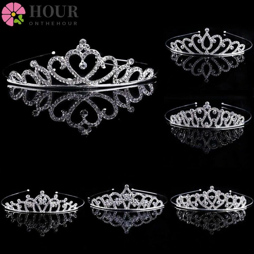 Hora Rainha Princesa Coroa Moda Festa De Baile Acessórios Para Cabelo De Noiva Real