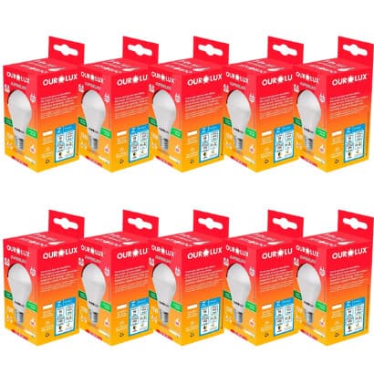 Kit 10 Lâmpadas superLED Alta potência 15W 6500k Bivolt Ourolux