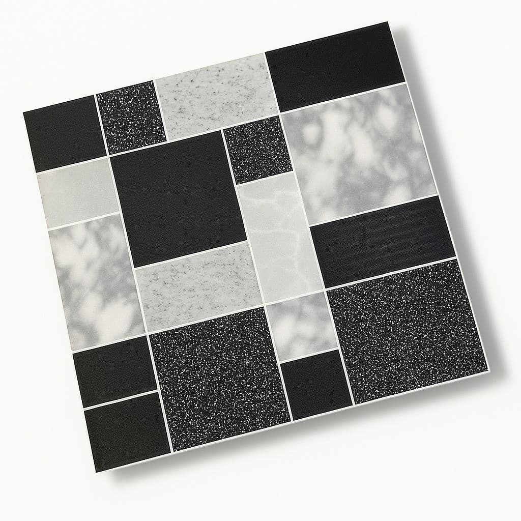 Kit 6 Pastilhas Revestimento Adesivas Azulejo Piso E Parede adesivo para cerâmica DONG
