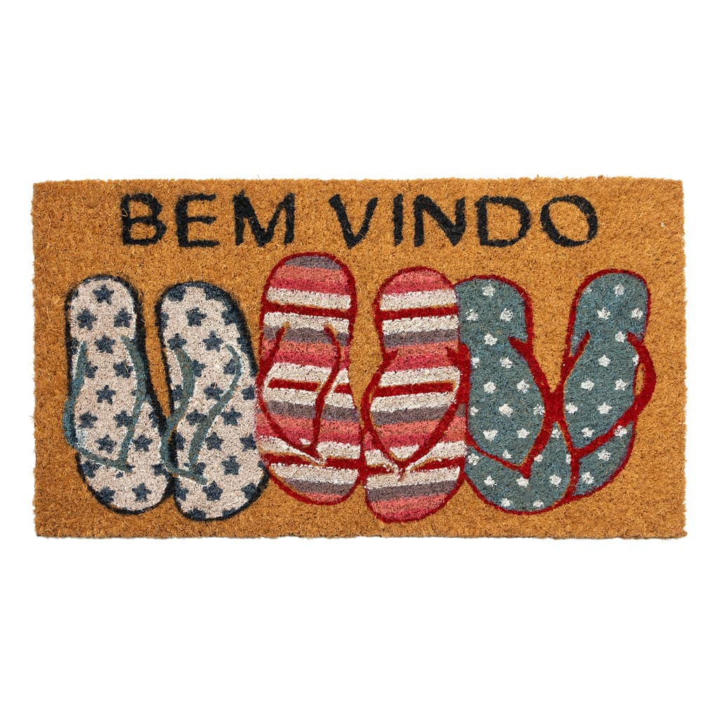 Capacho Fibra Coco Iron 2 Antiderrapante 40x60cm Entrada Casa Estampado Resistente Edantex