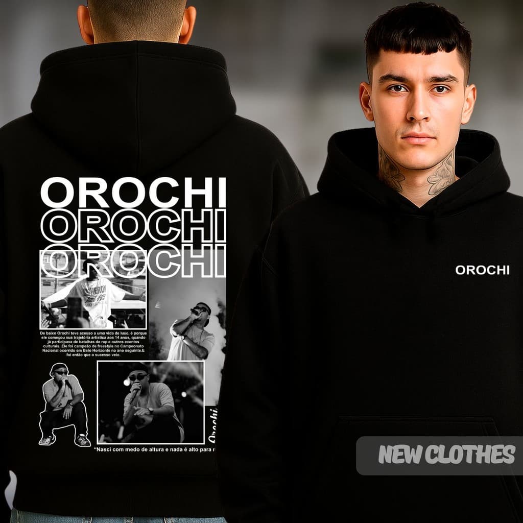 Moletom Rapper Orochi Unissex Trap Brasil Eu Odeio o Dia dos Namorados