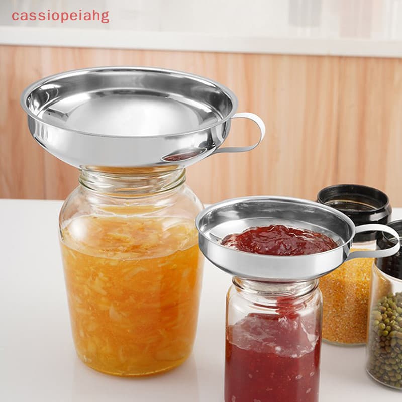 (cassiopeiahg) Funil de Fermentação de Aço Inoxidável com Boca Larga, Ferramenta de Cervejaria, Filtro de Vazamento, Ade