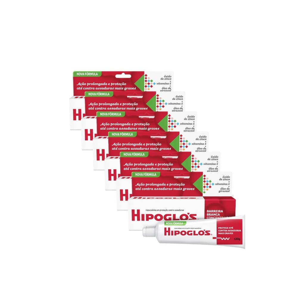 Kit 6 Pomadas Hipoglós Original 120g Creme de Assadura prevenção e proteção Pomada