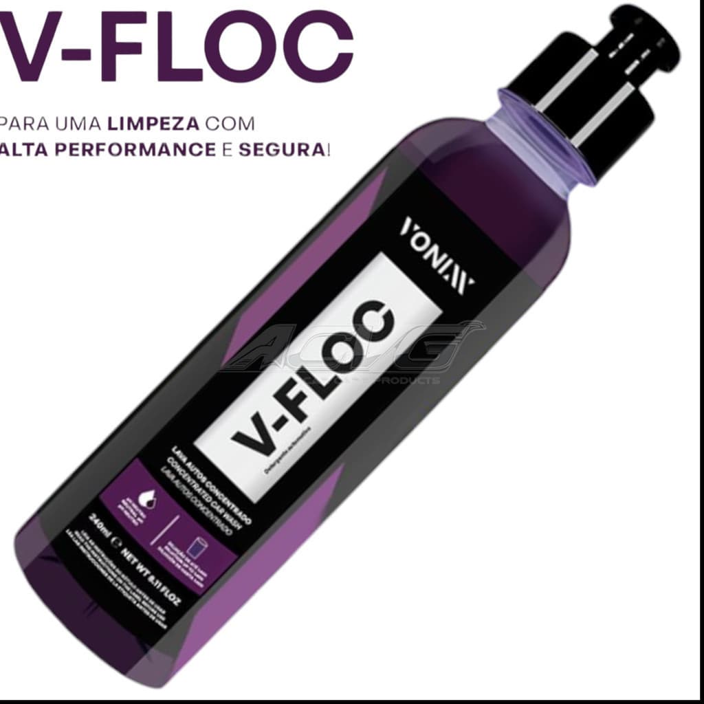 Vonixx V-Floc Shampoo Automotivo Neutro  Alto concentrado 240ml